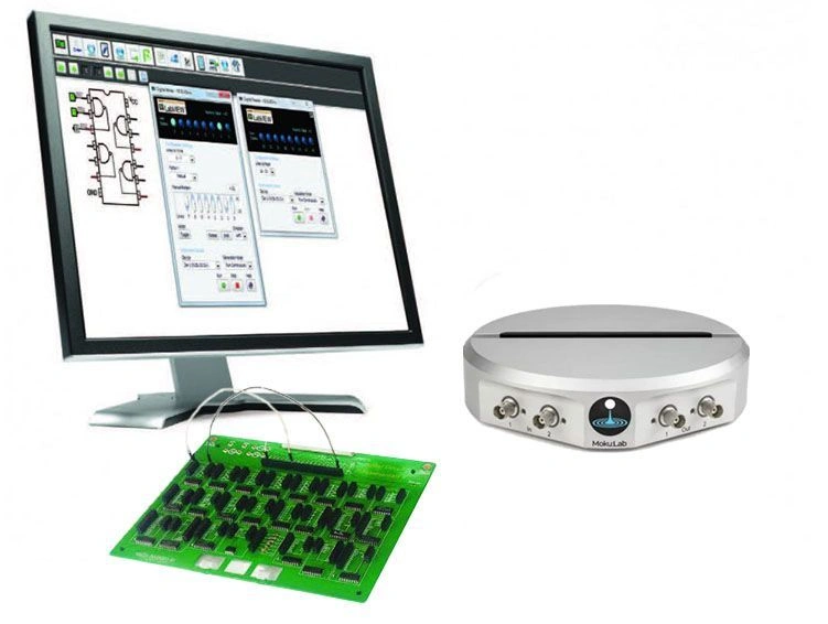 "Digital Electronics" engineering lab station based on MokuLab